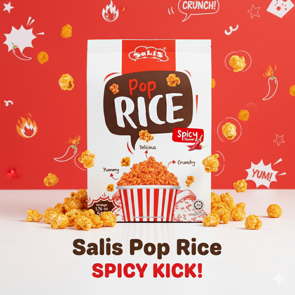 Cheesy and Spicy Pop Rice Combo Pack, 1.8 oz (50 gm)