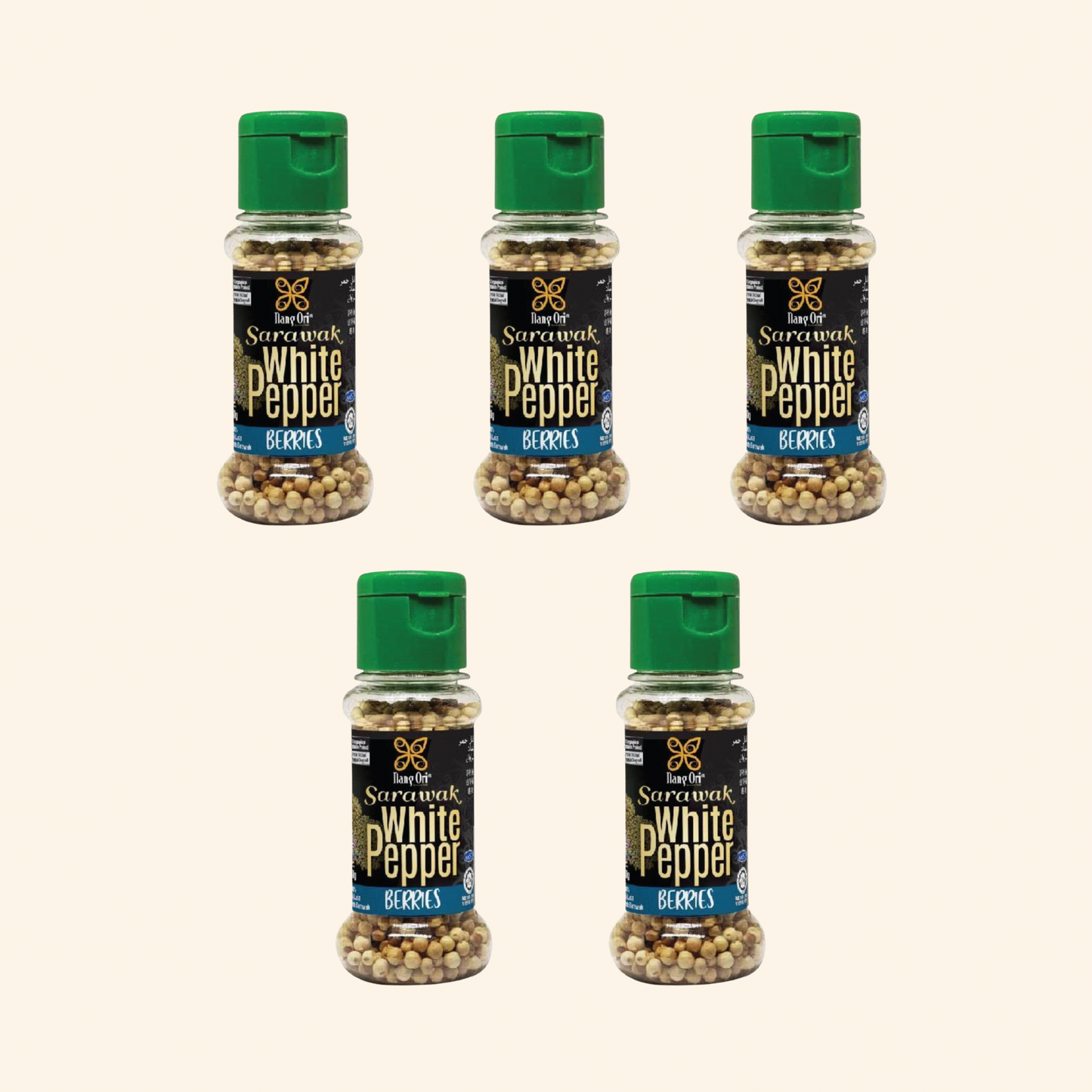 Nang Ori Sarawak White Pepper, 1.41 oz (40 gm)