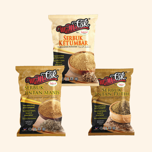 Ground coriander powder, cumin powder spice, fennel powder spice, Malaysian spices, halal spices USA, natural ground spices, curry spice ingredients, clean label spices, Asian cooking spices
