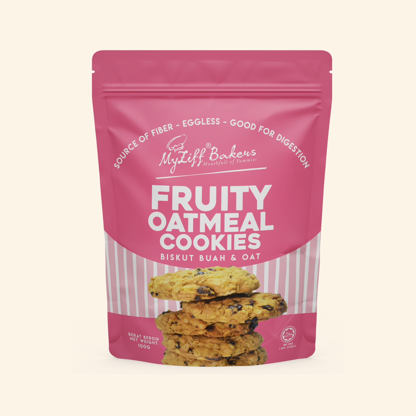 Eggless Oatmeal Cookies Combo Pack, 3.53 oz (100 gm), pack of 4