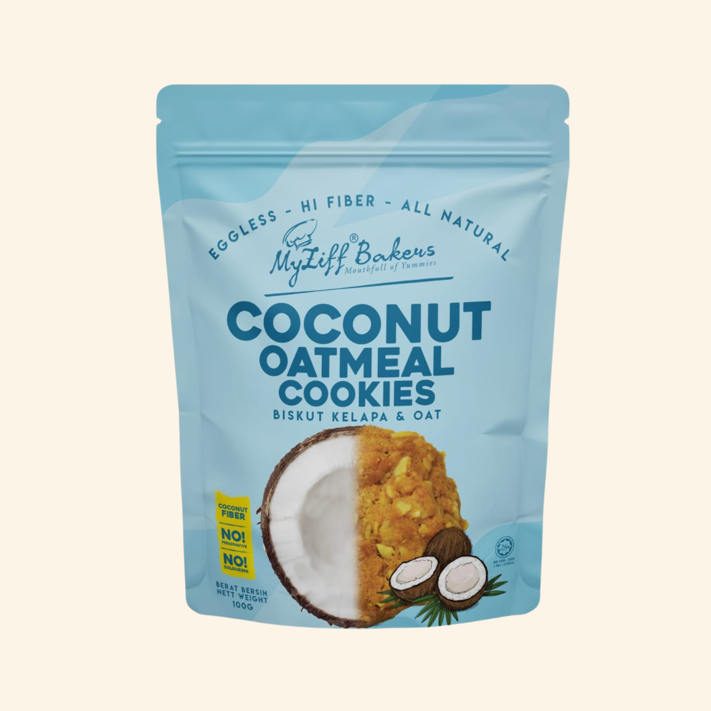 Eggless Oatmeal Cookies Combo Pack, 3.53 oz (100 gm), pack of 4