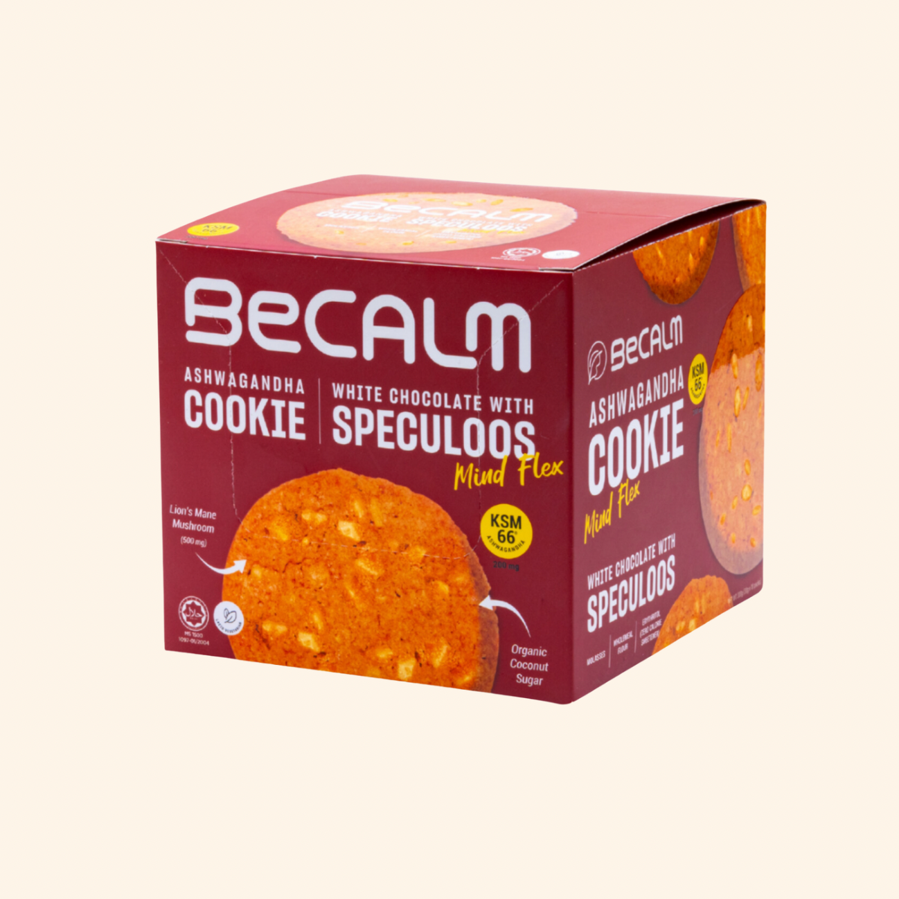 BECALM Ashwagandha Cookie – Functional Gourmet Cookies (KSM-66®)