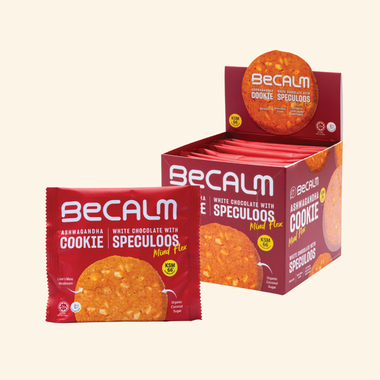 BECALM Ashwagandha Cookie – Functional Gourmet Cookies (KSM-66®)