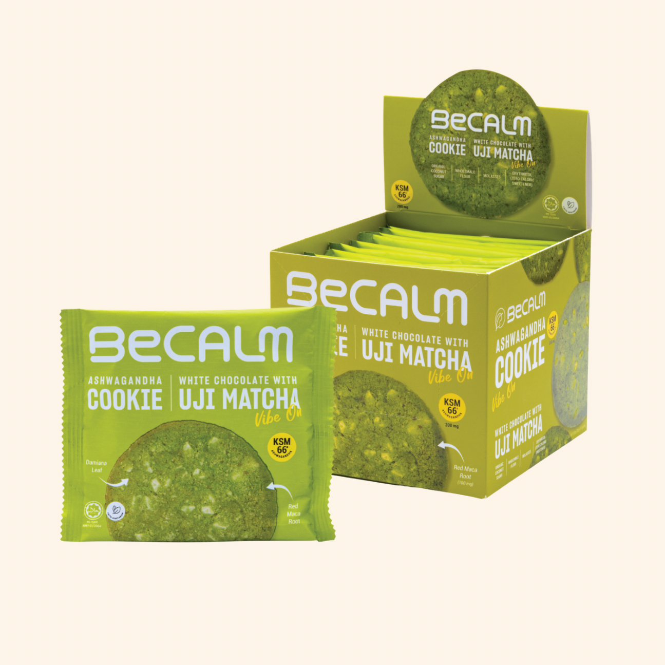BECALM Ashwagandha Cookie – Functional Gourmet Cookies (KSM-66®)