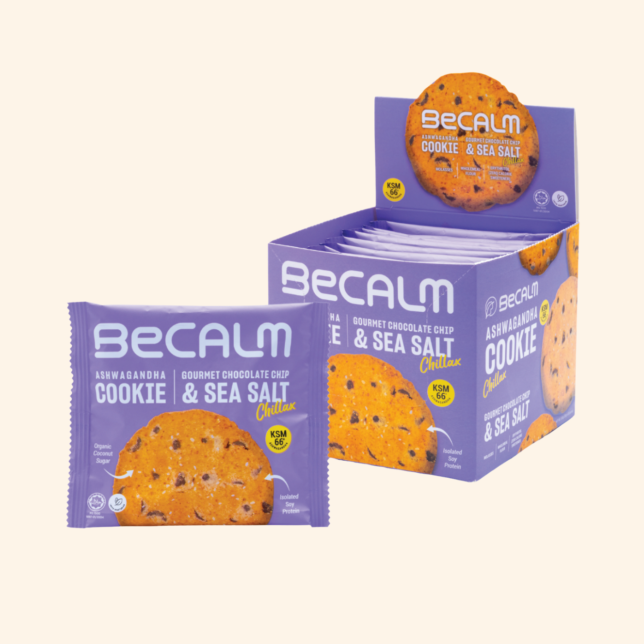 BECALM Ashwagandha Cookie – Functional Gourmet Cookies (KSM-66®)