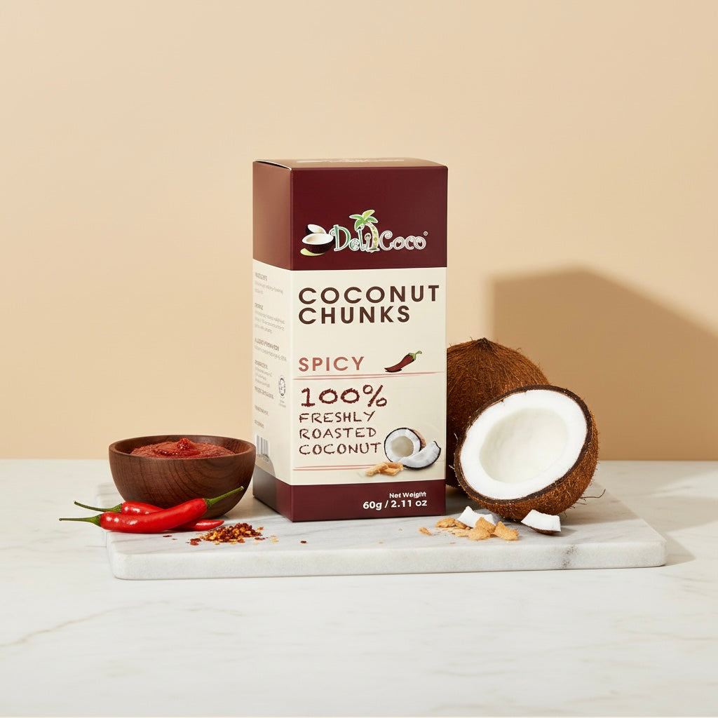 Roasted Coconut Chunks, 2.12 oz (60 gm)